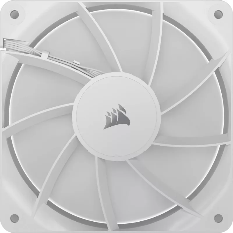 Corsair RS120 CO-9050192-WW 120 mm PWM ventilátor do skrine, 420–2100 ot./min., jednotlivé balenie, biely