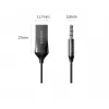 UGREEN CM309 audio prijímač Bluetooth 5.0, USB, 3,5 mm AUX konektor, čierny
