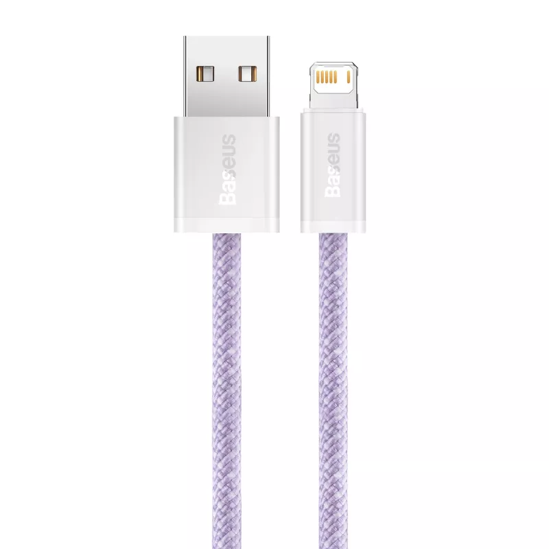 Kábel Baseus Dynamic USB na Lightning, 2,4 A, 2 m (fialová)