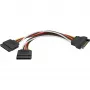 SATA napájací kábel 15-pinový na 2x SATA HDD DeLOCK 60105 0,15 m