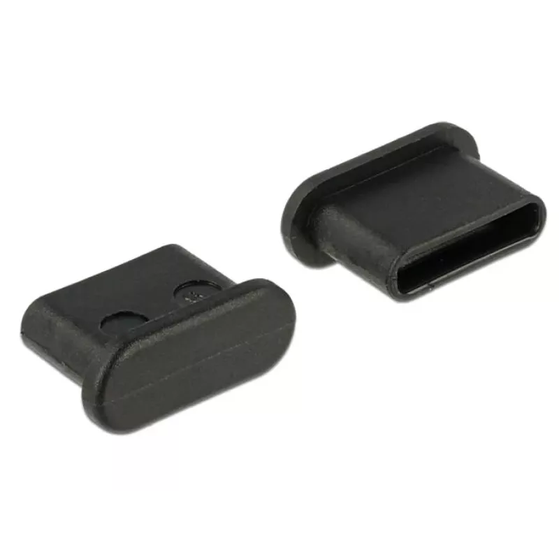 Ochranná krytka konektora samice DeLOCK 64014 USB Type-C čierna 10 ks