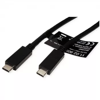 USB kábel ROLINE 11.02.9056 0,5 m USB 3.2 Gen 2 10 Gbit/s USB C čierny