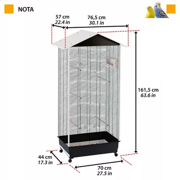 FERPLAST Nota voliéra - 161,5 cm