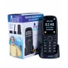 Mobilný telefón Mescomp MT-166 Edgar, elegantný, pre seniorov, 4G, čierny