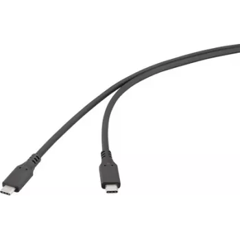 Renkforce USB kábel USB4 USB-C konektor samec čierny RF-6830438 (RF-6830438)