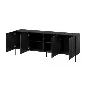 Cama komoda ISLA 200x40x75 matná čierna