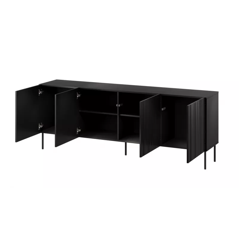 Cama komoda ISLA 200x40x75 matná čierna