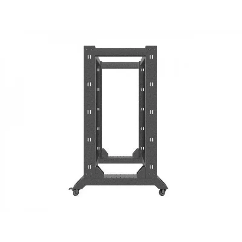 Voľne stojaci rack LANBERG OR01-6822-B 22U, 600 mm Š x 800 mm H, čierny, nosnosť 600 kg