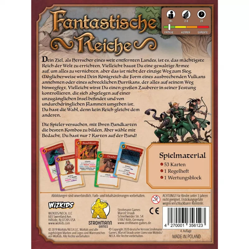 Fantastické ríše, kartová hra