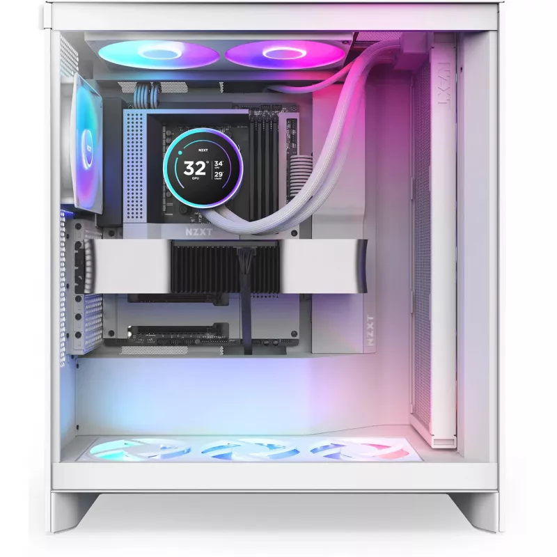 Kraken Elite 420 RGB 420 mm, kvapalinové chladenie biela