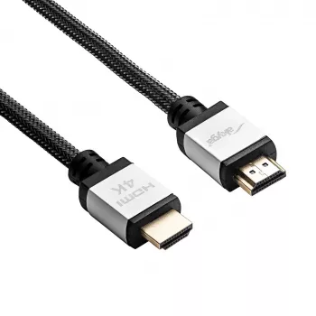 Akyga AK-HD-100P HDMI-2.0 kábel, opletený, PRO séria, 10 m, čierny