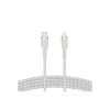 Belkin BOOST CHARGE - Lightning kábel - 24 pin USB-C samec na Lightning samec - 2 m - biely - pre Apple iPad/iPhone/iPod (Lightning)