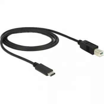 USB kábel DeLOCK 83601 USB 2.0 1m USB C USB B čierny