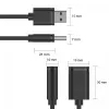 USB kábel UNITEK Y-C447GBK 0,5 m USB 2.0 čierny