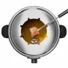 Sada na fondue Taurus FF2 2 L pre 8 osôb, nerezové telo, 1000 W, 230 V, čierna/strieborná