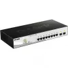 D-Link DGS-1210-10P Managed L2 Gigabit Ethernet (10/100/1000) Power over Ethernet (PoE) 1U čierny