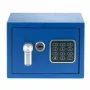 Samostatne stojaci trezor Yale YSV/170/DB2/B oceľ modrý, číselný zámok, 3,8 l, montáž na podlahu/stenu
