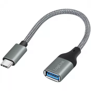 LogiLink USB 3.2 Gen1 Type-C adaptér C/M na USB-A/F OTG hliník 0,15 m