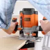 Router/Trimmer Black & Decker KW1200EKA-QS — kompaktná horná fréza s nastaviteľnou hĺbkou, ergonomický dizajn