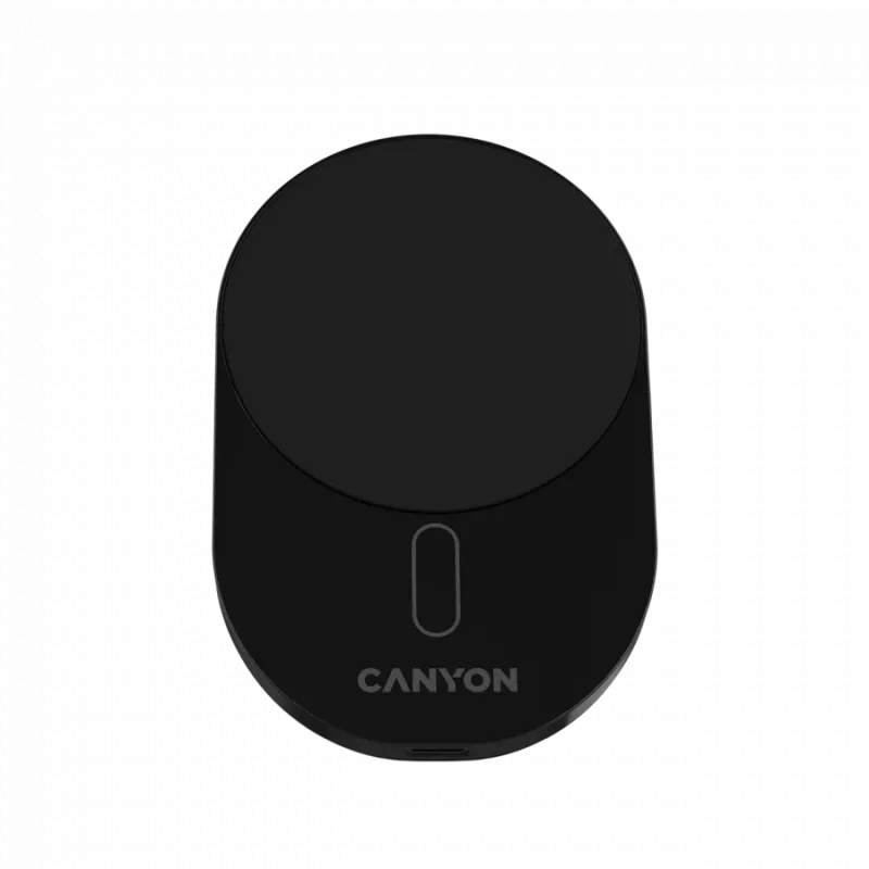 Bezdrôtová autonabíjačka CANYON OnGrip 105 15W Qi2 Wireless čierna