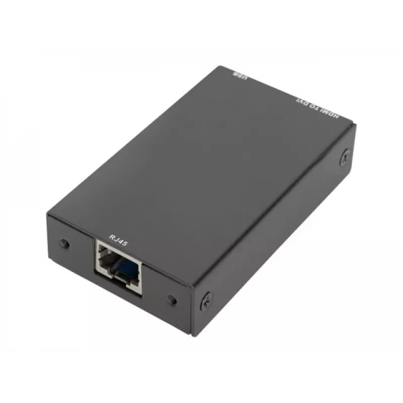 Digitus DVI dongle pre modulárne KVM konzoly RJ45 na DVI čierny 1080p