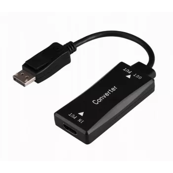 Videokáblový adaptér GEMBIRD A-HDMIF30-DPM-01 HDMI Type-A na DisplayPort 0,15 m čierny