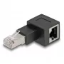 Delock - sieťový adaptér - RJ-45 (M) doprava zahnutý na RJ-45 (F) - CAT 6a