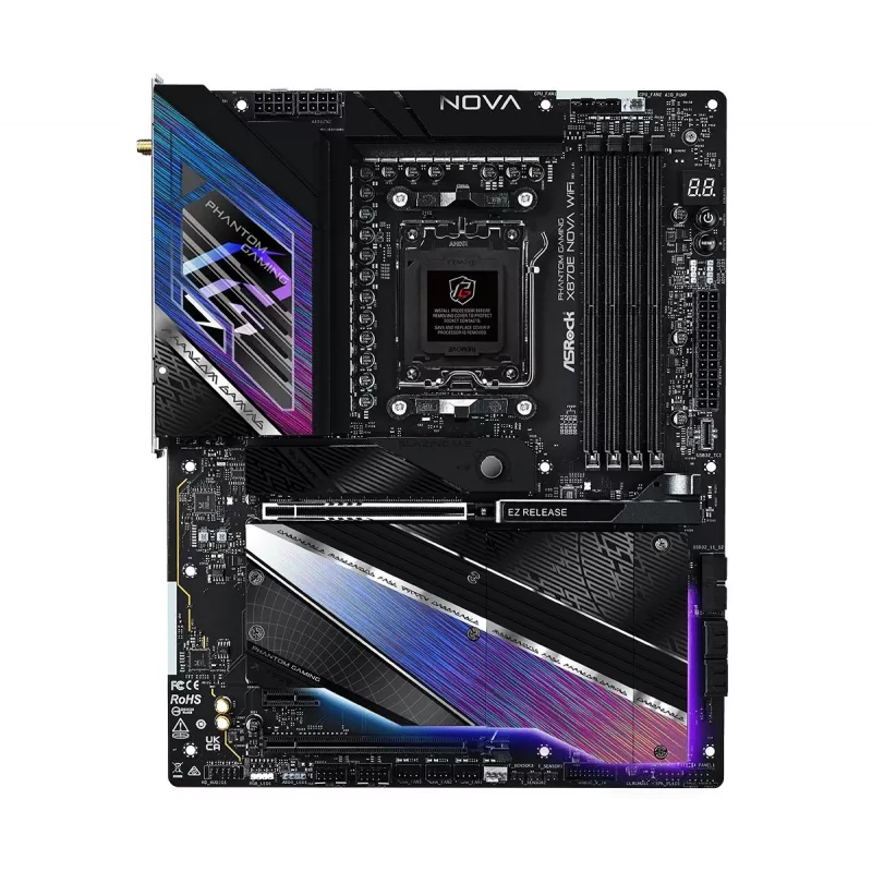 Základná doska ASRock X870 NOVA WIFI – AMD X870, socket AM5, ATX, 4× DIMM DDR5, 256 GB, Wi-Fi 7, 2,5 GbE