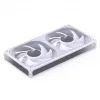 JONSBO ZB-240W 2x120mm ARGB PWM skriňový ventilátor – biela