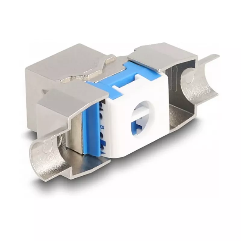 DeLOCK Keystone modul RJ45 samica na LSA Cat.8.1 bez nástroja plochý kovový