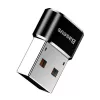 Baseus USB konektor samec na Type-C konektor samica adaptér konvertor čierny