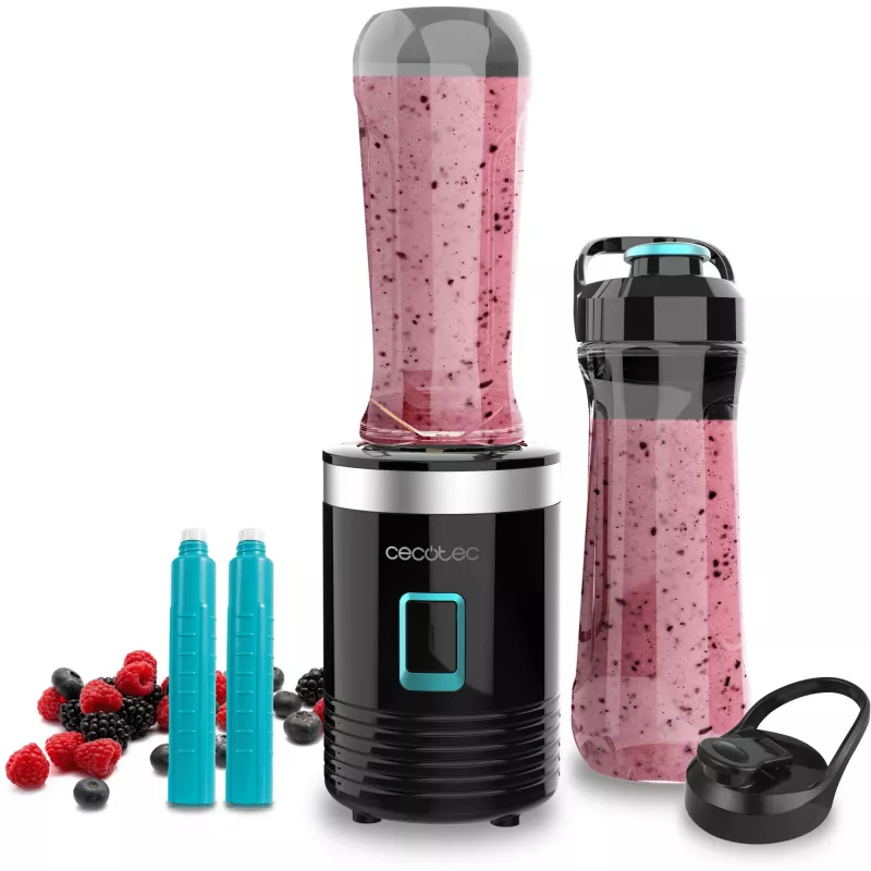 Cecotec Power Titanium 350 EasyGo stolný mixér, 350 W, 2 poháre po 600 ml, čierny