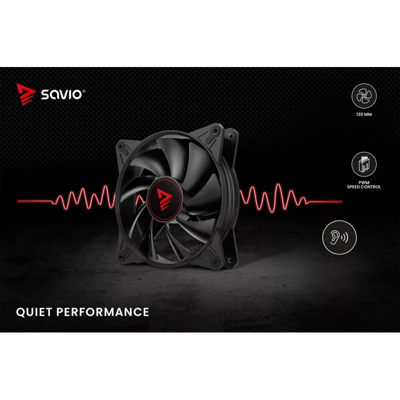 SAVIO SAVGBLADE 120mm PWM ventilátor skrine
