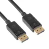 Akyga AK-AV-10 DisplayPort kábel, konektor samec/samec, pozlátené konektory, 1,8 m, čierny