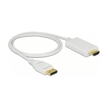 Video kábel adaptér DeLOCK 83817 1 m DisplayPort HDMI biely