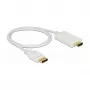 Video kábel adaptér DeLOCK 83817 1 m DisplayPort HDMI biely