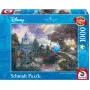 Schmidt Spiele 59472 Thomas Kinkade: Disney Popoluška puzzle, 1000 dielikov, 69,3 x 49,3 cm, kreslené filmy