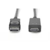 Adaptérový kábel DisplayPort 1.2 so zámkom 4K 60Hz UHD Type DP/HDMI A M/M čierny 2 m