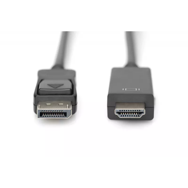 Adaptérový kábel DisplayPort 1.2 so zámkom 4K 60Hz UHD Type DP/HDMI A M/M čierny 2 m