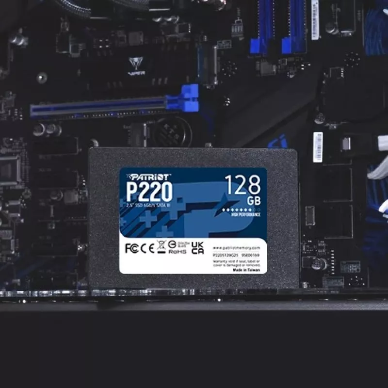 2,5 Patriot P220 128 GB (čierny, SATA III 6 Gb/s, 2,5)