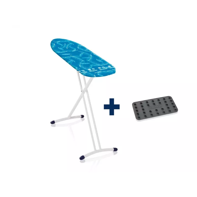 Žehliaca doska Leifheit Air Board L Solid Shoulder 130 x 38 cm, výškovo nastaviteľná 76–100 cm, taška, biela