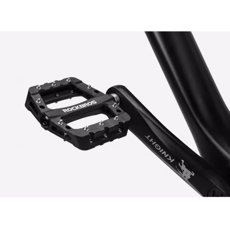 Rockbros 2017-12CBK Nylon pedálová sada na bicykel - čierna