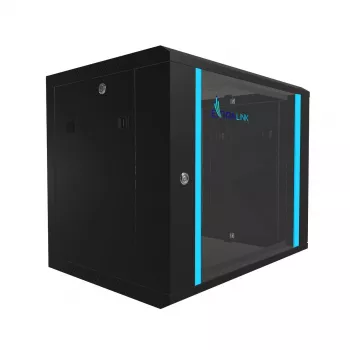 Nástenný rozvádzač Extralink Extralink Rackmount rozvádzač 9U 600x450 čierna