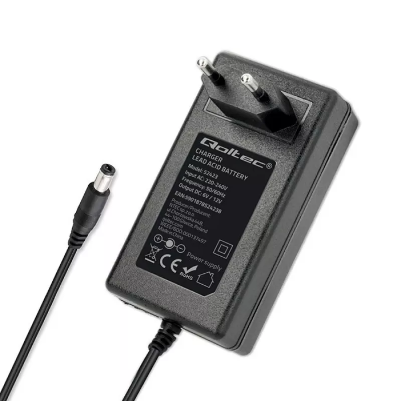 Nabíjačka batérií QOLTEC 52423 pre AGM/GEL/STD batérie 6V/12V 1,5A
