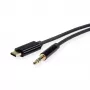 ROLINE adaptér USB-C na jack konektor - USB-C samec obojstranný na stereo mini jack konektor samec