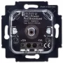 Zapustený otočný stmievač Busch-Jaeger 2117/11 U, 230 V AC, 50–60 Hz, čierny