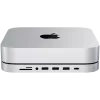 Satechi USB Type-C hliníkový stojan a hub pre Apple Mac mini (strieborná)