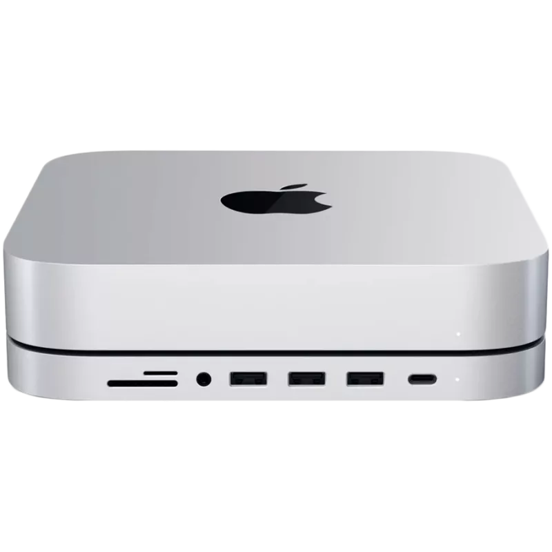 Satechi USB Type-C hliníkový stojan a hub pre Apple Mac mini (strieborná)