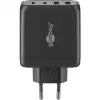 Goobay 64817 nabíjačka pre mobilné zariadenia slúchadlá - smartfón - tablet čierna AC rýchlonabíjanie interiér (64817)