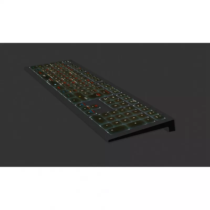 Logickeyboard LKB-OSX-A2M-DE klávesnica USB QWERTZ nemecká čierna (LKB-OSX-A2M-DE)